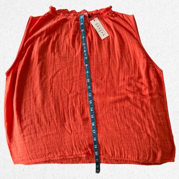 🔥 NWT Velvet by Graham & Spencer Bianca 06 Sleeveless Top - Paprika Small 🔥 - Picture 11 of 14
